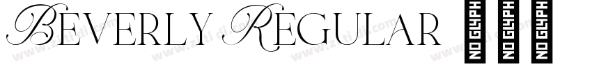 Beverly Regular字体转换